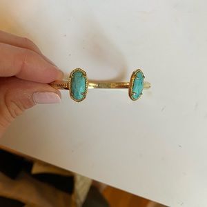 Turquoise Kendra Scott gold bracelet
